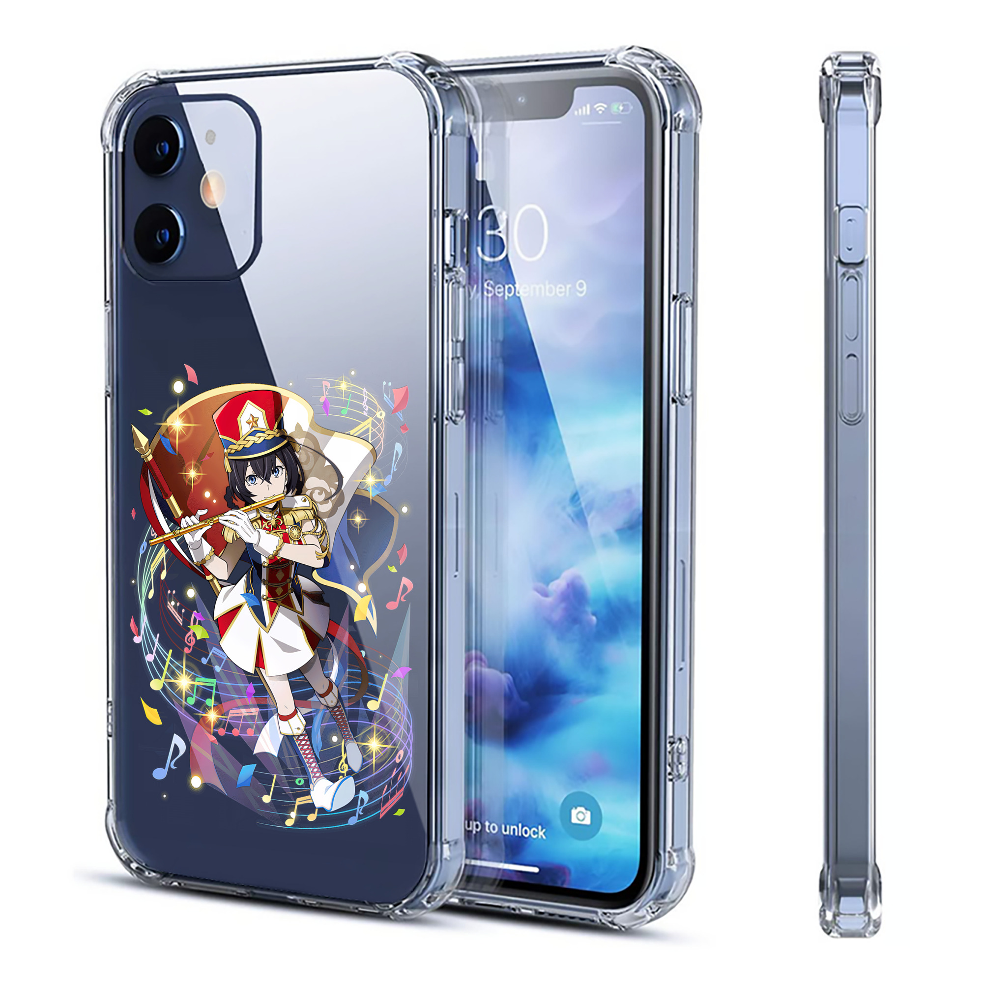 （画像用） 文豪ストレイドッグス Bungo Stray Dogs 【iPhone 12シリーズ対応】透明スマホケース（クリアソフトケース）
